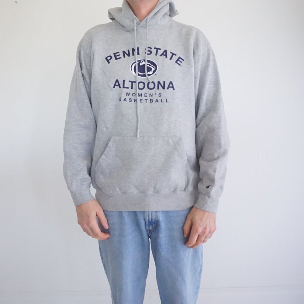 Vintage '90S Badger Sport Penn State Altoona W Basketball Hoodie Sweatshirt L
